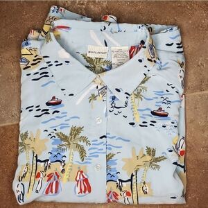 White Stag tropical print Long Sleeve Button Up